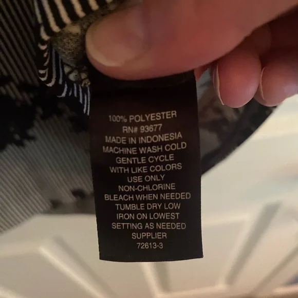 NWOT Worthington Floral Striped Shift Dress, size XL - Picture 3 of 6